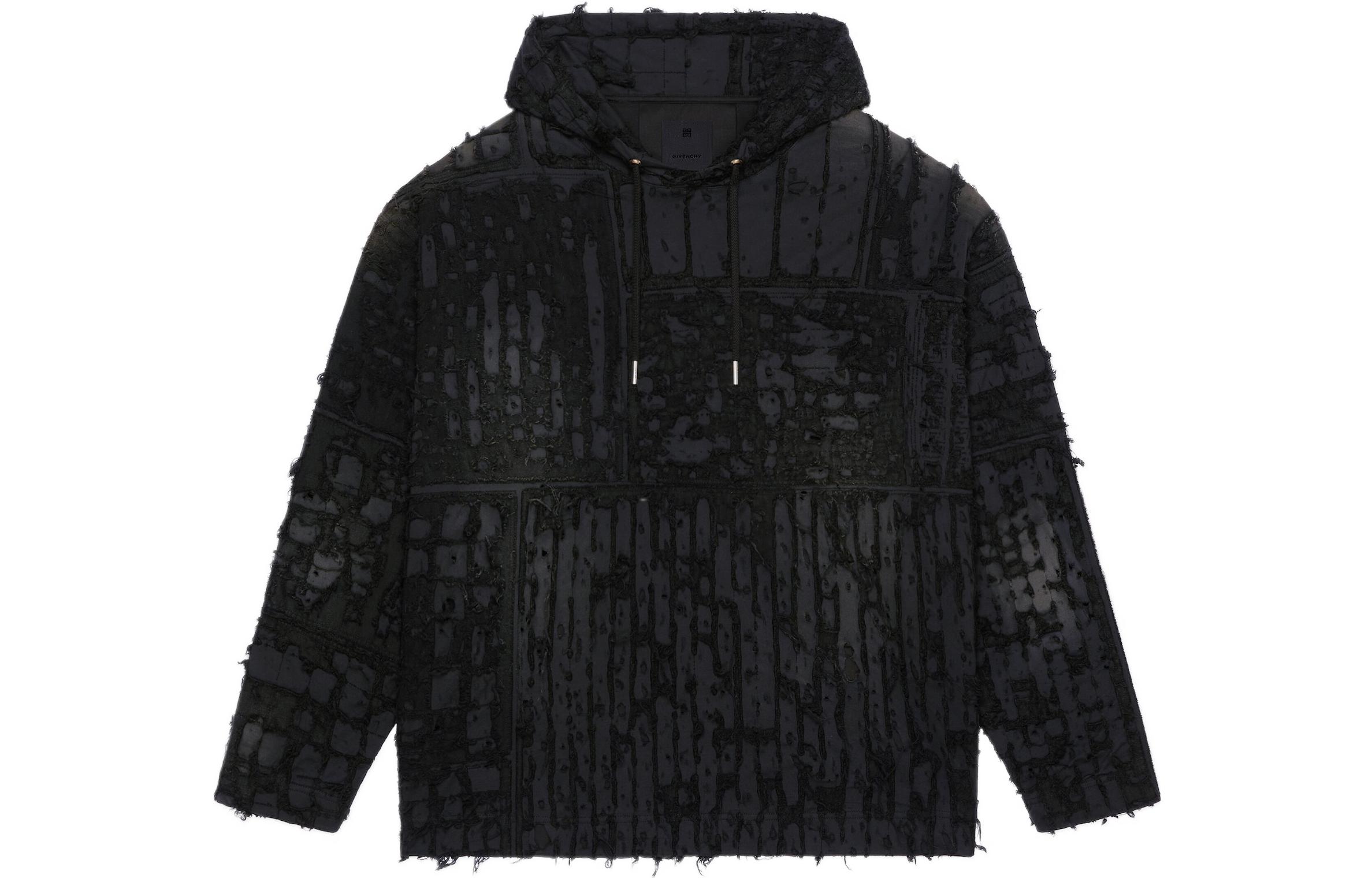 Givenchy SS22 Oversized Distressed Sweatshirt Black BMJ0F73Y6W-001