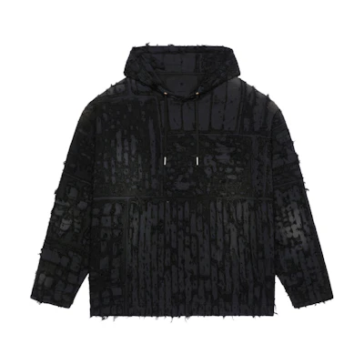 Givenchy SS22 Oversized Distressed Sweatshirt Black BMJ0F73Y6W-001