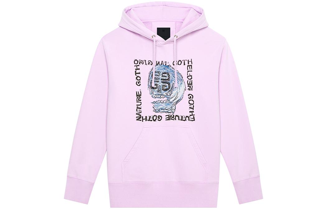 Givenchy SS22 Purple Skull Embroidered Hoodie Unisex BMJ0G23Y69-540