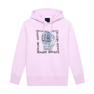 Givenchy SS22 Purple Skull Embroidered Hoodie Unisex BMJ0G23Y69-540