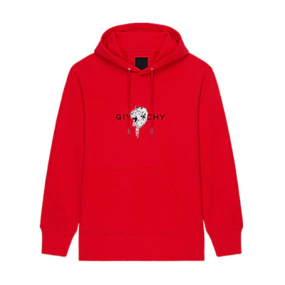 Givenchy SS22 Red Tiger Print Hoodie Fashion BMJ0EV3Y6V-600