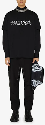 Givenchy SS22 修身版黑色短袖圖案T恤 BM718X3Y6B-001 Lookbook Givenchy SS22 修身版黑色短袖圖案T恤 BM718X3Y6B-001