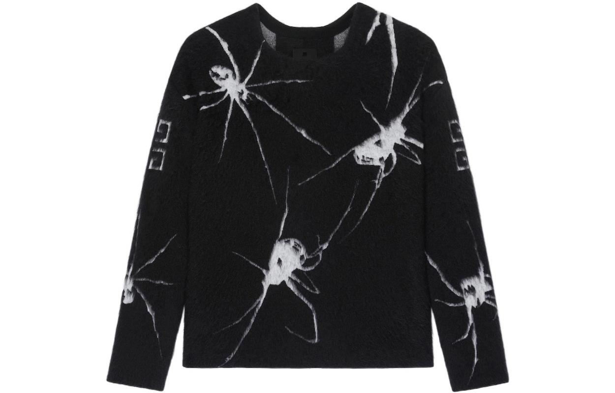 Order GIVENCHY SS22 Sweater Rajutan Spider Jacquard Hitam. BM90H24Y9B-004