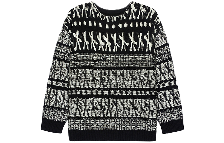 GIVENCHY SS22 Striped Pattern Crewneck Long Sleeve Sweater Multi-Color. BM90HJ4Y9S-004