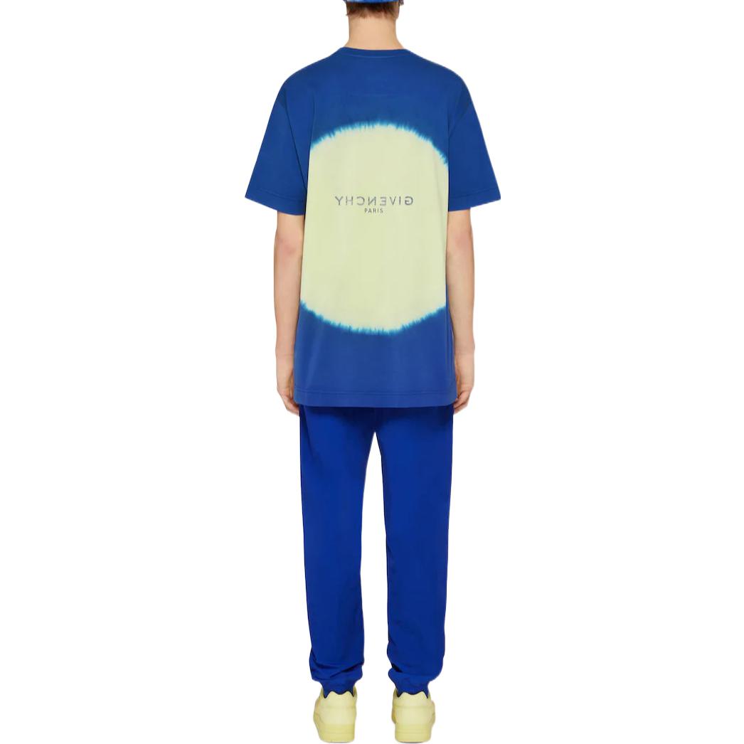 GIVENCHY SS22 Tie-Dye Geometric Print Logo T-Shirt Blue BM71D23Y6B-969 圖 5