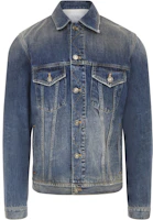 Givenchy SS22 Washed Distressed Logo Print Button-Up Jacket Blue Menswear Long Sleeve BM00CY50CN-420 Givenchy SS22 Washed Distressed Logo Print Button-Up Jacket Blue Menswear Long Sleeve BM00CY50CN-420