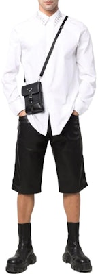 GIVENCHY SS22 Kemeja Lengan Panjang Putih Pria Single-Breasted. BM60RY109F100 Lookbook GIVENCHY SS22 Kemeja Lengan Panjang Putih Pria Single-Breasted. BM60RY109F100