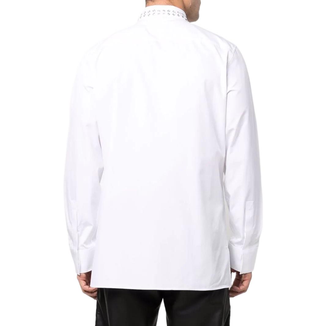 Shop GIVENCHY SS22 Kemeja Lengan Panjang Putih Pria Single-Breasted. BM60RY109F100