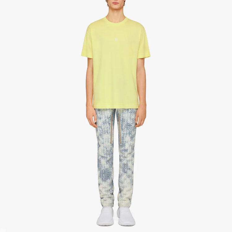 Lookbook Givenchy SS22 黃色刺繡Logo短袖T恤 BM714R3Y6B-725