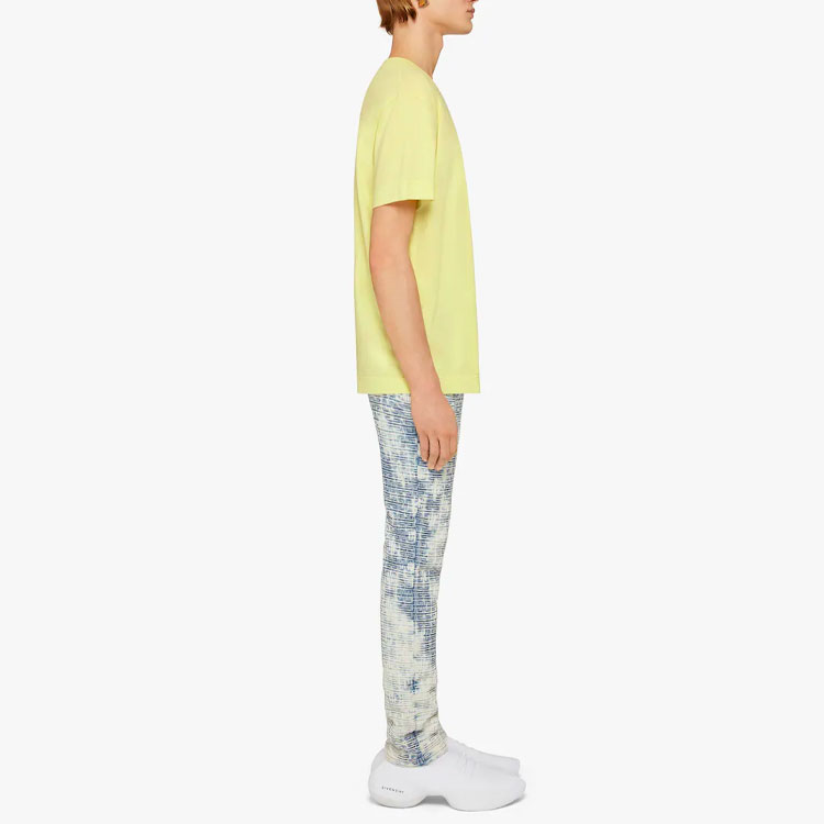 Purchase Givenchy SS22 黃色刺繡Logo短袖T恤 BM714R3Y6B-725