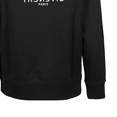 GIVENCHY SS23 黑色圓領印花字母標誌長袖上衣 BMJ0HA3Y8N-001 5