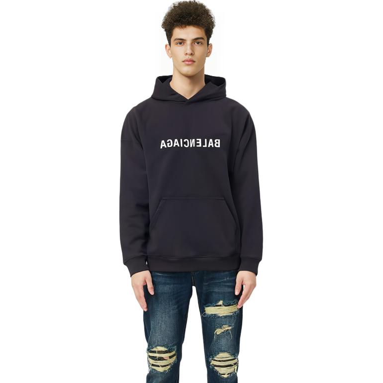 Purchase GIVENCHY SS23 黑色圓領印花字母標誌長袖上衣 BMJ0HA3Y8N-001