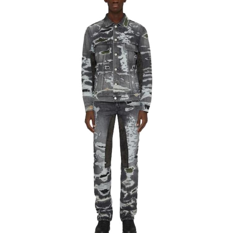 Lookbook ジバンシィ SS23 ブラック ディストレスト カジュアルジーンズ BM50VH5Y1B-001