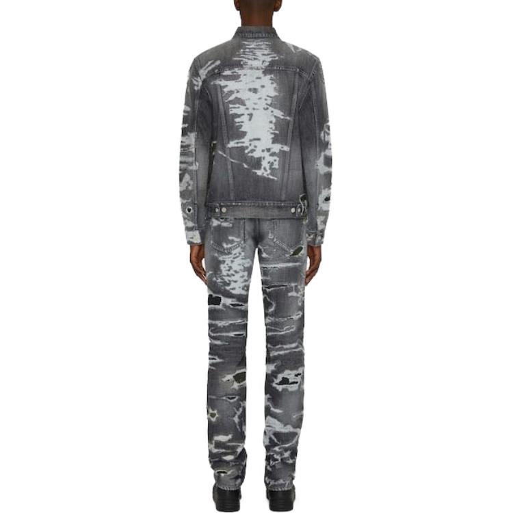 Shop ジバンシィ SS23 ブラック ディストレスト カジュアルジーンズ BM50VH5Y1B-001