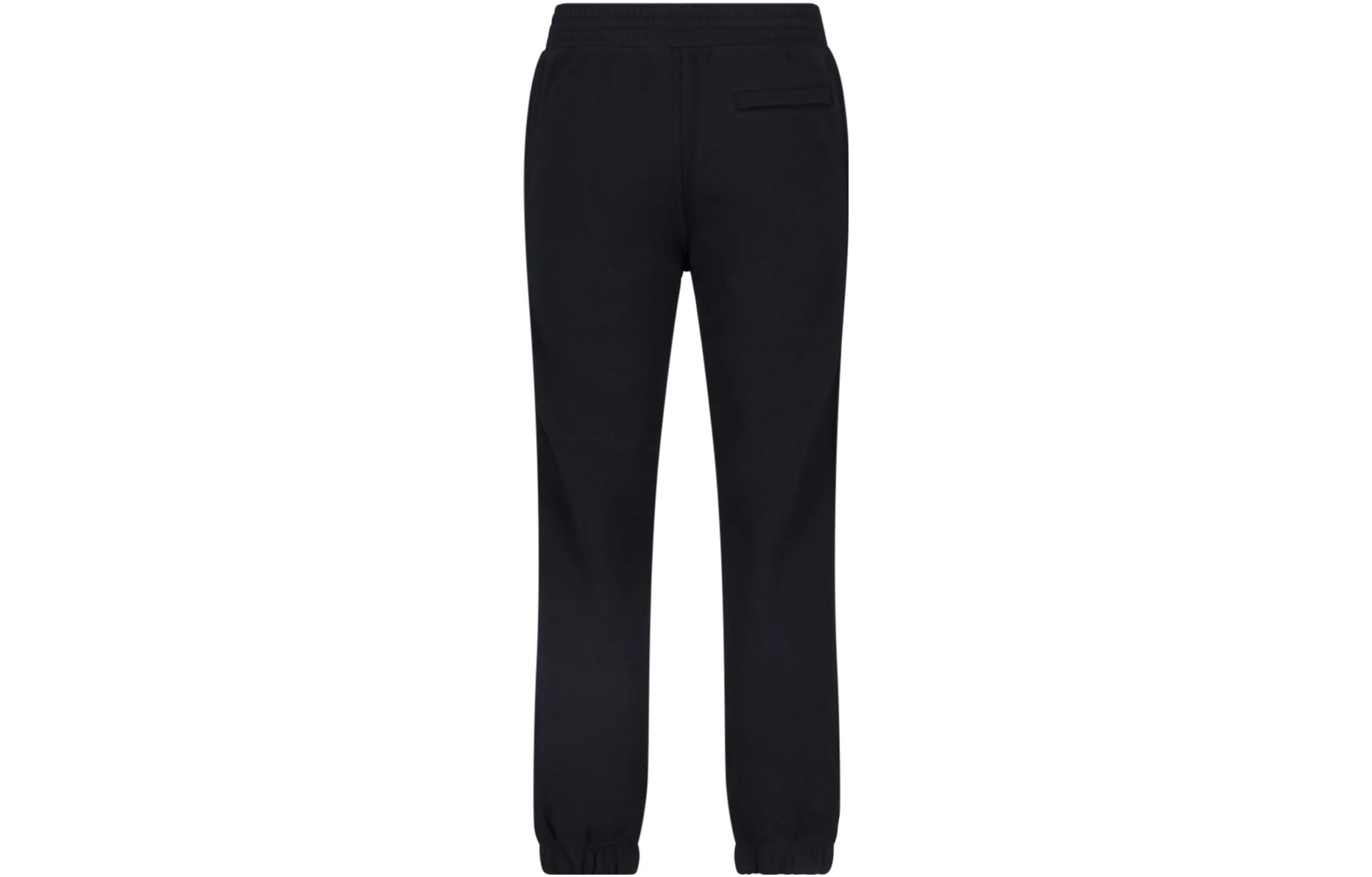 Lookbook Givenchy SS23 Pantalones Jogger Negros con Logo Imprimido en Color Sólido. BM514M3Y9Z-001