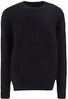 Order Givenchy SS23 Black Knitted Pullover Sweater with Logo Jacquard Design. BM90JM4YB1-001