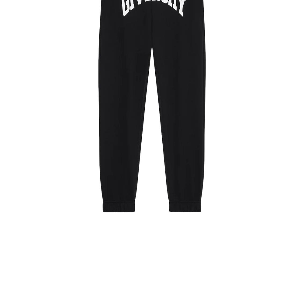 Sizing GIVENCHY SS23 Celana Jogger Knit Hitam dengan Print Huruf. BM514M3YAA-001