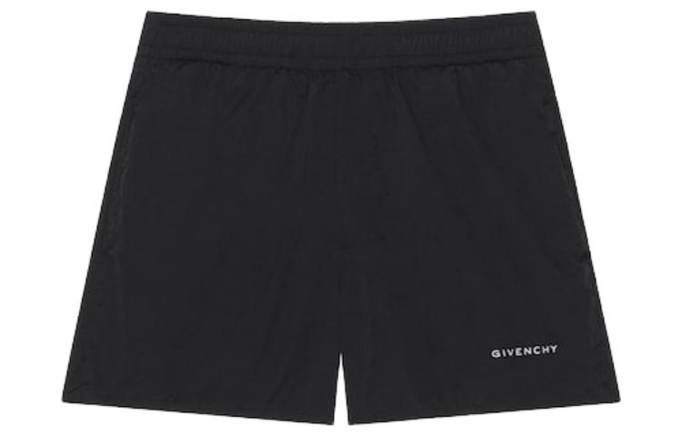 Order 纪梵希 SS23 黑色刺绣标志休闲短裤 BMA01214WS-001