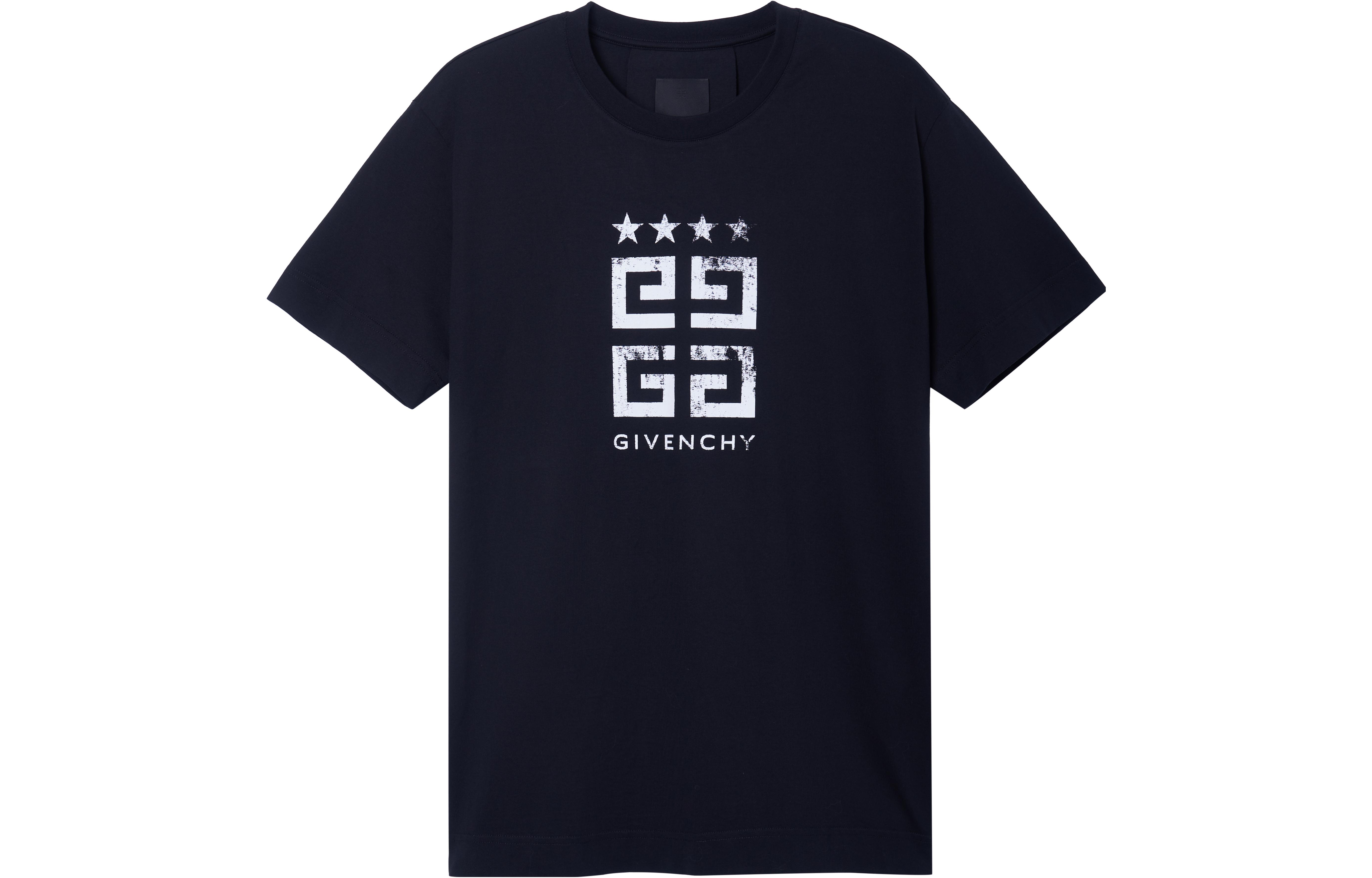 Order Givenchy SS23 Baju Crewneck Logo Grafik Hitam. BM716R3YEL-001