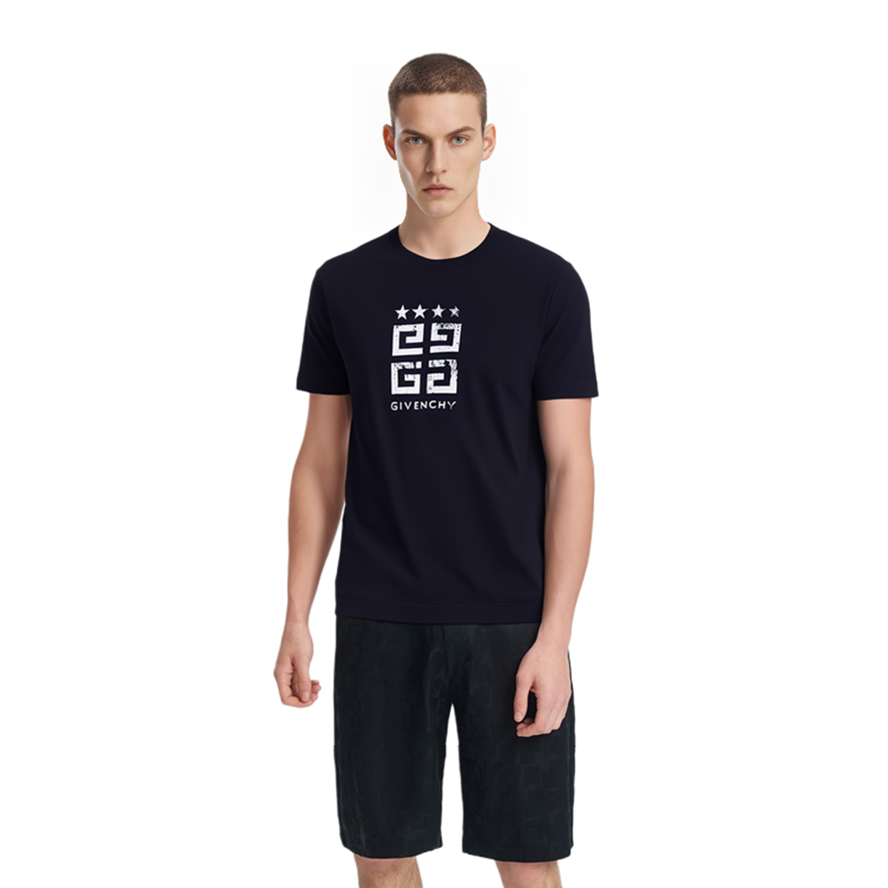 Purchase Givenchy SS23 Baju Crewneck Logo Grafik Hitam. BM716R3YEL-001