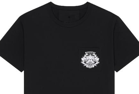 Givenchy SS23 Kaos Crewneck Hitam dengan Logo Grafis. BM71G23YAB-001 Sizing Givenchy SS23 Kaos Crewneck Hitam dengan Logo Grafis. BM71G23YAB-001