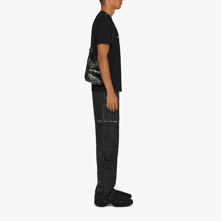 Purchase 紀梵希 SS23 黑色標誌印花短袖圓領T恤 BM716G3YA8-001