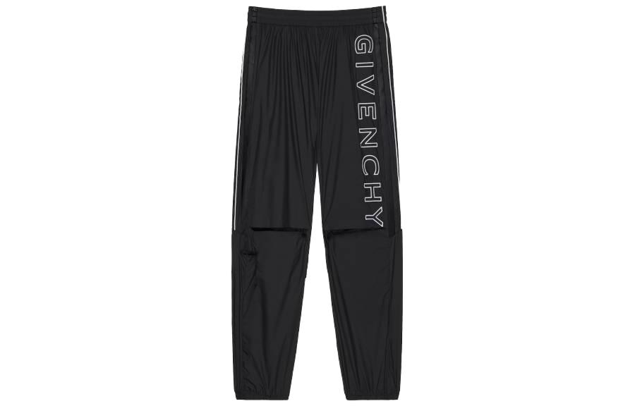 Givenchy SS23  Black Logo Print Loose Jogger Pants. BM518M14DG-001