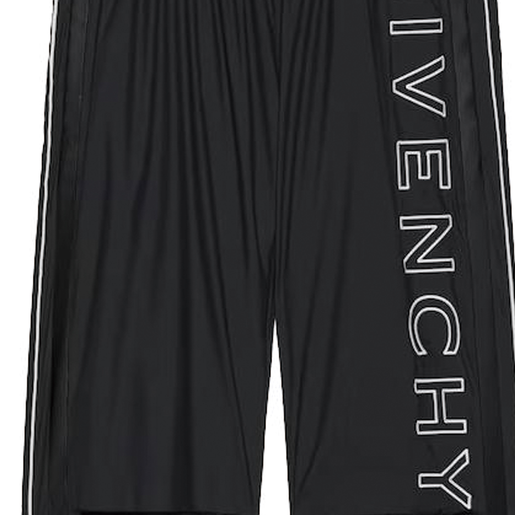 Sizing Givenchy SS23 Seluar Jogger Hitam Logo Cetakan Longgar. BM518M14DG-001