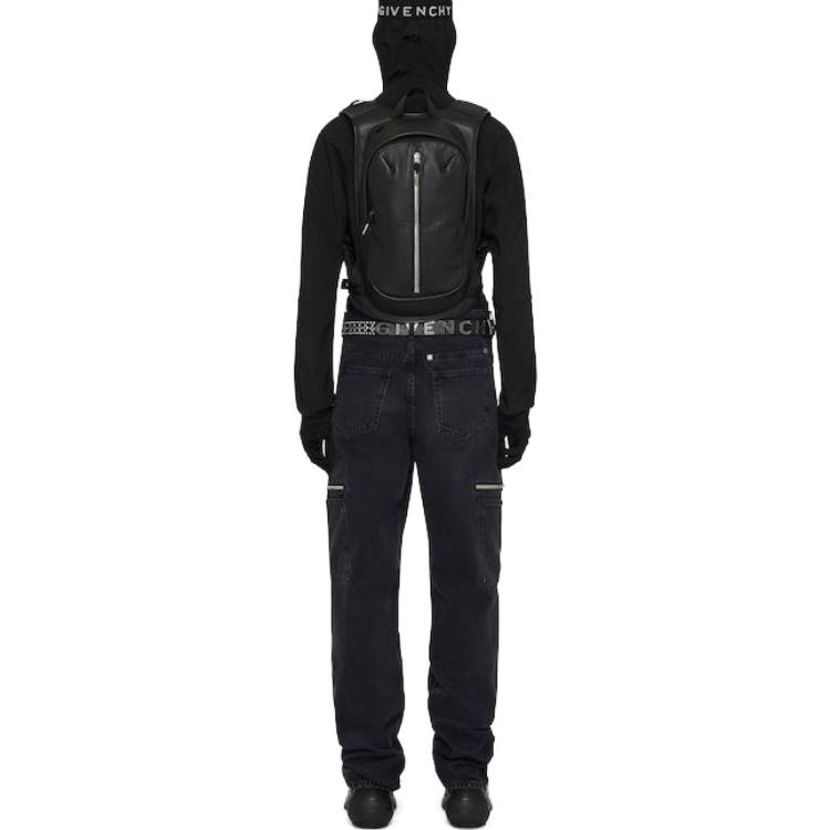 Shop ジバンシィ SS23 ブラック プルオーバー フーディ ジャケット BM012G1YCN-001