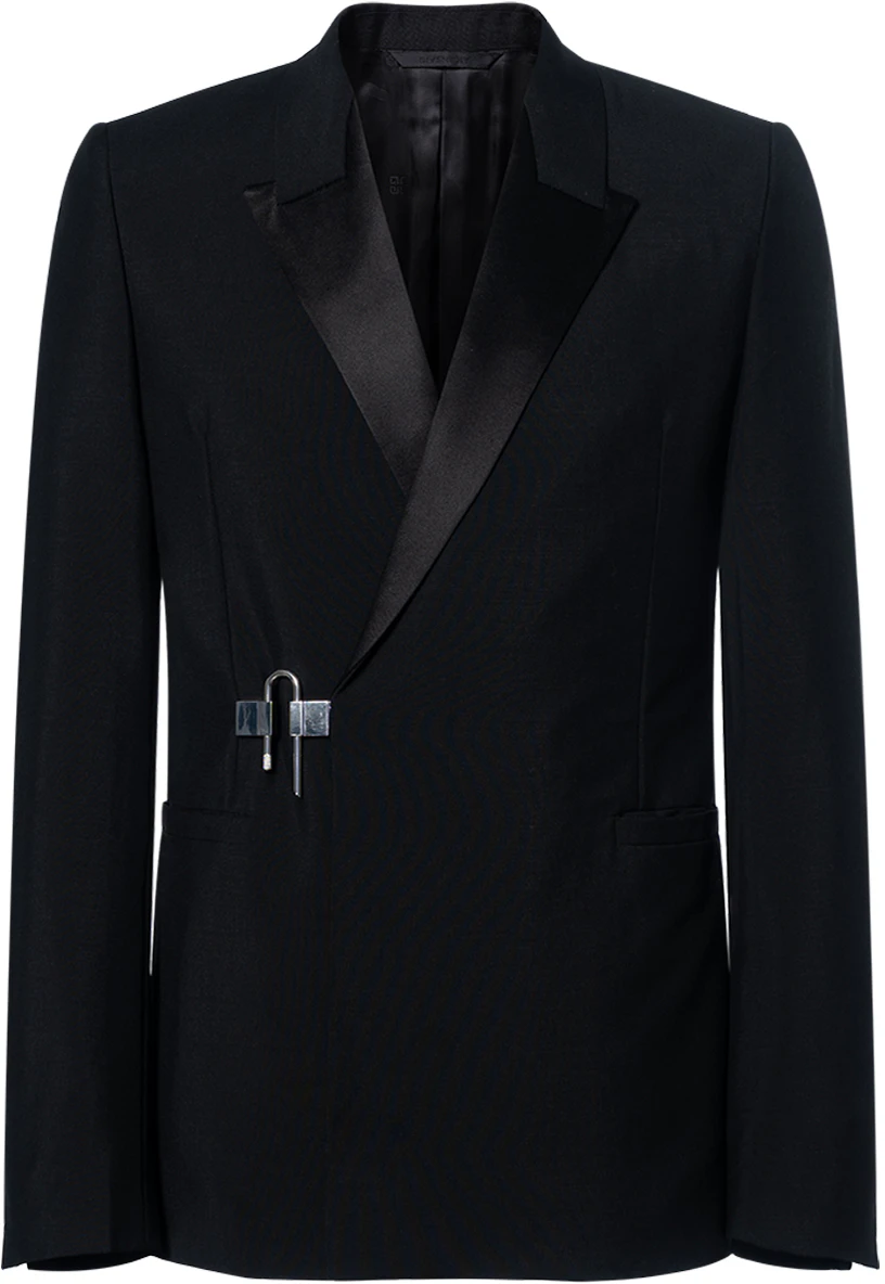 givenchy-ss-23-black-slim-fit-long-sleeve-blazer-with-buckle-detail-bm-30-bt-100-h-001