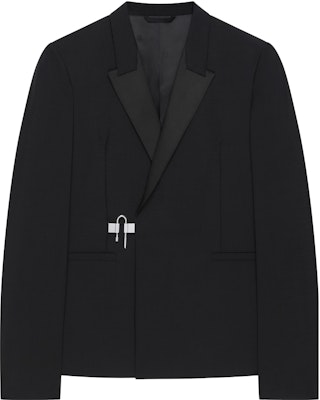 지방시 SS23 블랙 슬림핏 버클 디테일 긴소매 블레이저. BM30BT100H-001 Order 지방시 SS23 블랙 슬림핏 버클 디테일 긴소매 블레이저. BM30BT100H-001