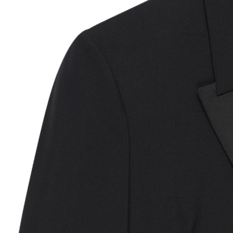 Details for 지방시 SS23 블랙 슬림핏 버클 디테일 긴소매 블레이저. BM30BT100H-001