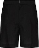GIVENCHY SS23 Black Solid Mid-Rise Bermuda Casual Shorts BM50YC13SQ-001 GIVENCHY SS23 Black Solid Mid-Rise Bermuda Casual Shorts BM50YC13SQ-001