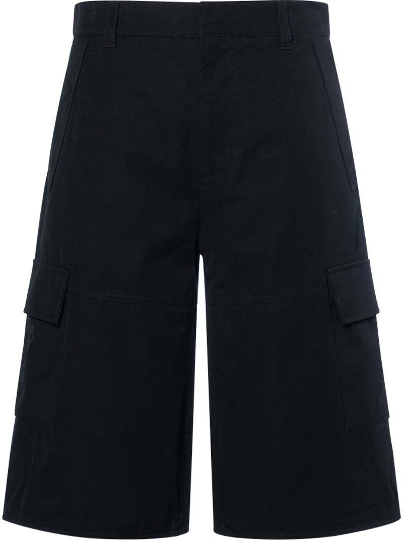 givenchy-ss-23-black-straight-fit-casual-shorts-with-hidden-zipper-bm-516-b14-rb-001