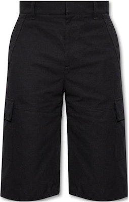 ジバンシィ SS23 ブラック ストレートフィット カジュアルショーツ 隠しジッパー付き BM516B14RB-001 Order ジバンシィ SS23 ブラック ストレートフィット カジュアルショーツ 隠しジッパー付き BM516B14RB-001