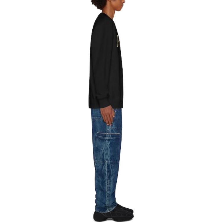 Purchase GIVENCHY SS23 黑色圓領衫 彩色標誌印花款式。 BMJ0HA3YAS-001