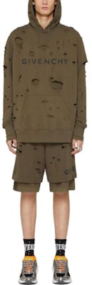 ジバンシィ SS23 ブラウン レタープリント ダメージ加工 フーディー BMJ0KF3Y8Y305 Lookbook ジバンシィ SS23 ブラウン レタープリント ダメージ加工 フーディー BMJ0KF3Y8Y305