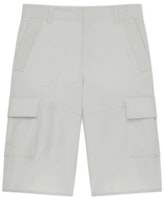 Givenchy SS23 Casual Straight Shorts Light Grey with Side Pockets BM516B13PY-057 Givenchy SS23 Casual Straight Shorts Light Grey with Side Pockets BM516B13PY-057