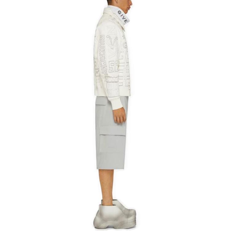 Purchase ジバンシィ SS23 カジュアル ストレートショーツ ライトグレー サイドポケット付き BM516B13PY-057