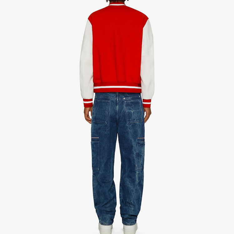 Shop 纪梵希SS23拼色Logo印花长袖棒球夹克 BM011S6Y16-112