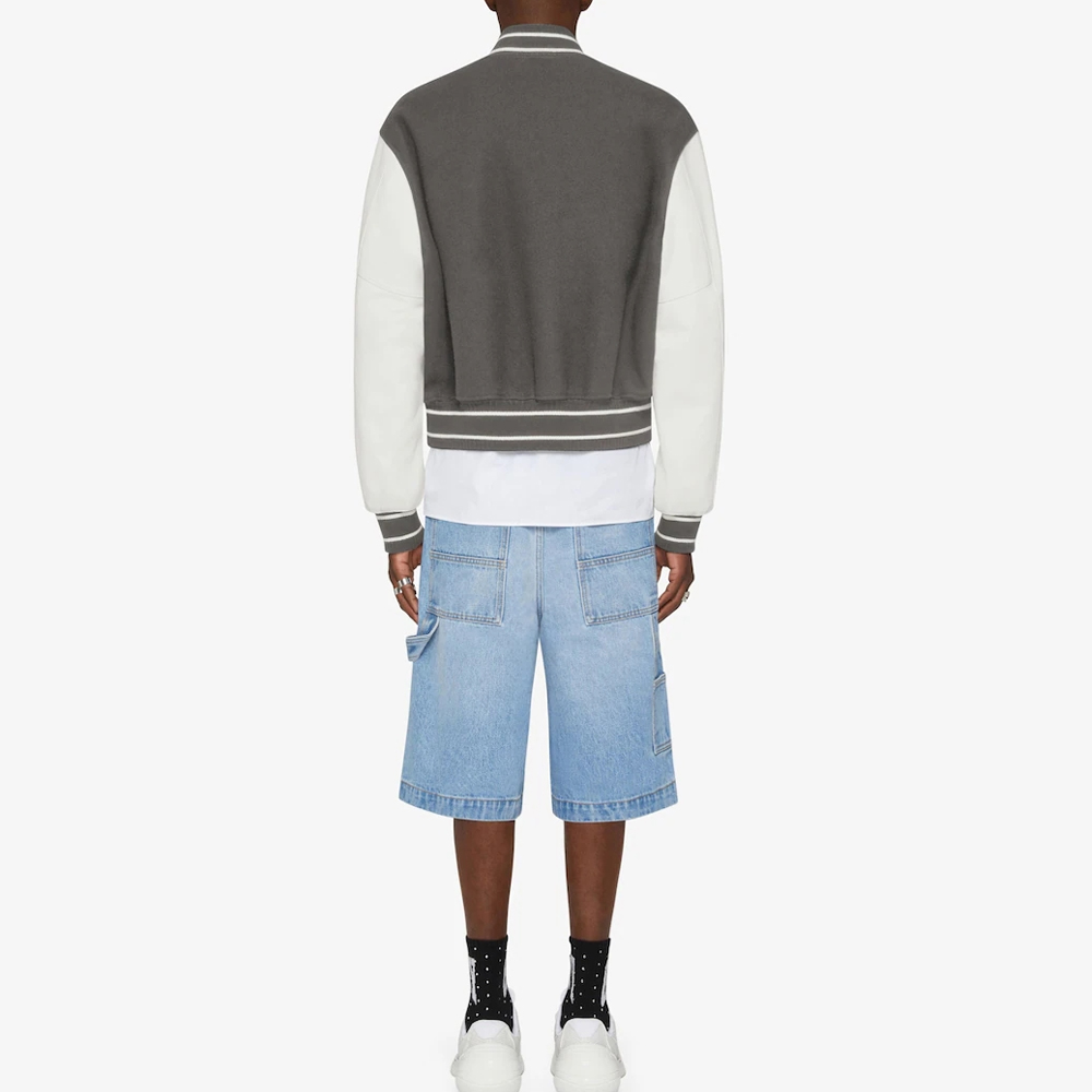 Cheap 纪梵希SS23拼色Logo印花长袖棒球夹克 BM011S6Y16-112