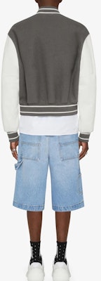 GIVENCHY SS23 Colorblock Logo Print Long-Sleeve Baseball Jacket BM011S6Y16-112 Cheap GIVENCHY SS23 Colorblock Logo Print Long-Sleeve Baseball Jacket BM011S6Y16-112