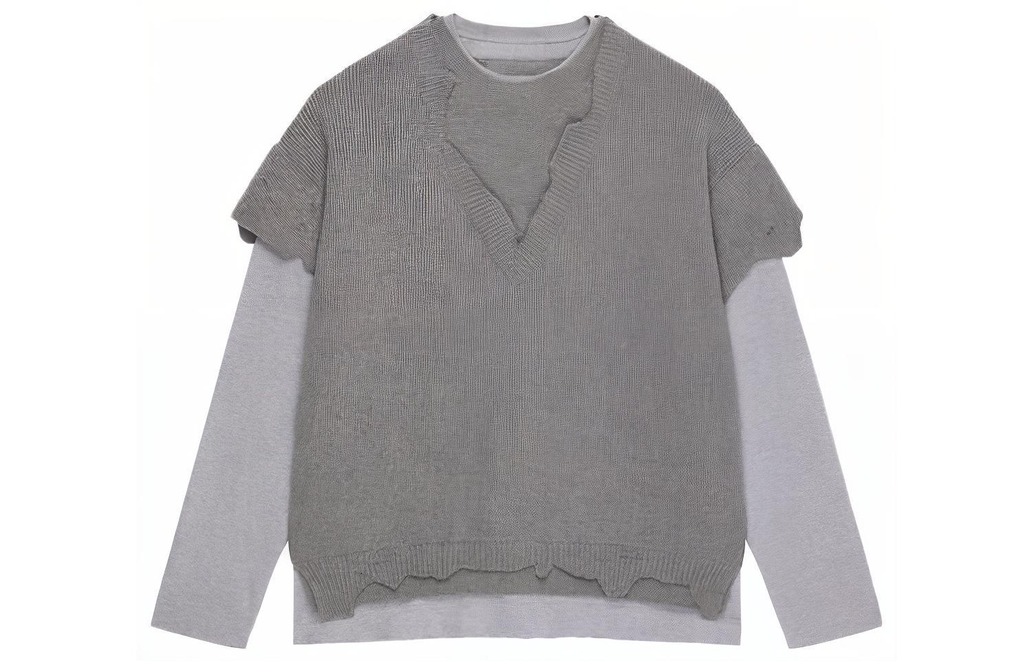 GIVENCHY SS23  Grey Layered Crewneck Pullover Sweatshirt. BM90MG4YE0-097 圖 2