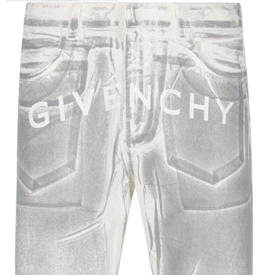 GIVENCHY SS23 Jeans Abu-Abu Straight-Leg dengan Logo Print. BM50UY5Y50100 Details for GIVENCHY SS23 Jeans Abu-Abu Straight-Leg dengan Logo Print. BM50UY5Y50100