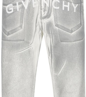 GIVENCHY SS23 Jeans Abu-Abu Straight-Leg dengan Logo Print. BM50UY5Y50100 Sizing GIVENCHY SS23 Jeans Abu-Abu Straight-Leg dengan Logo Print. BM50UY5Y50100