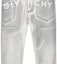 Sizing GIVENCHY SS23 Jeans Abu-Abu Straight-Leg dengan Logo Print. BM50UY5Y50100