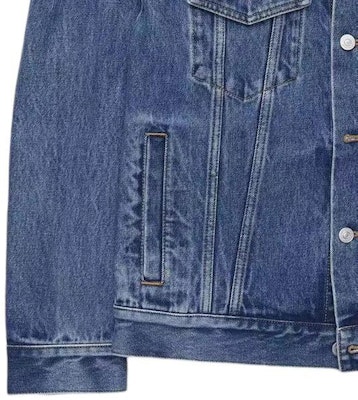 GIVENCHY SS23 Chaqueta Vaquera Índigo con Tachuelas de Logo y Diseño de un Botón. BM012C5Y4V-415 Details for GIVENCHY SS23 Chaqueta Vaquera Índigo con Tachuelas de Logo y Diseño de un Botón. BM012C5Y4V-415