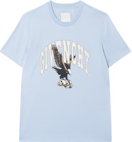 Givenchy SS23 Light Blue Animal Letter Print Crew Neck T-Shirt. BM716G3YE5-452 Givenchy SS23 Light Blue Animal Letter Print Crew Neck T-Shirt. BM716G3YE5-452