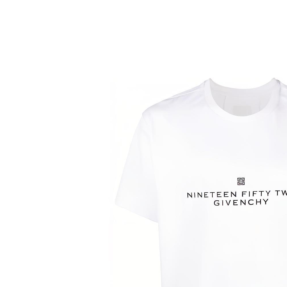 Givenchy SS23  Logo Print Knit Crewneck White T-Shirt. BM716R3YA8-100 圖 6