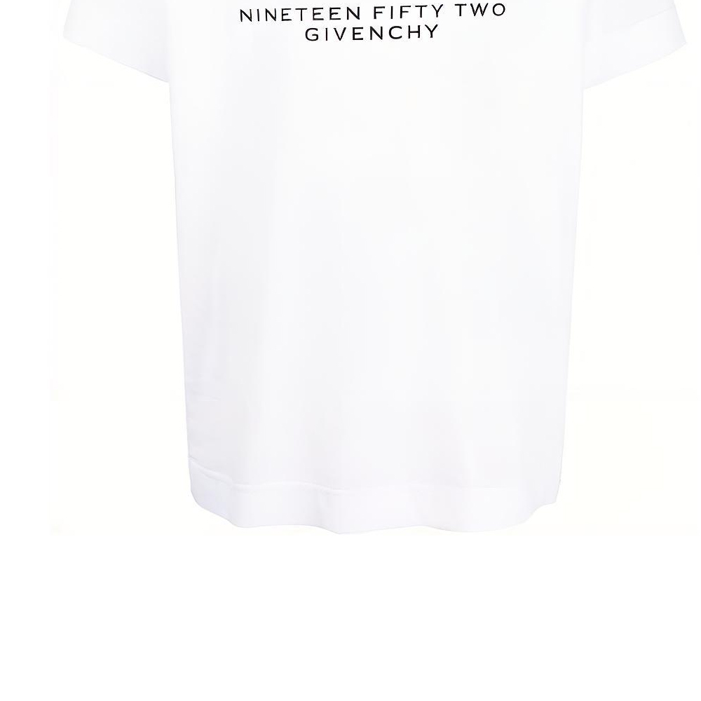 Givenchy SS23  Logo Print Knit Crewneck White T-Shirt. BM716R3YA8-100 圖 7